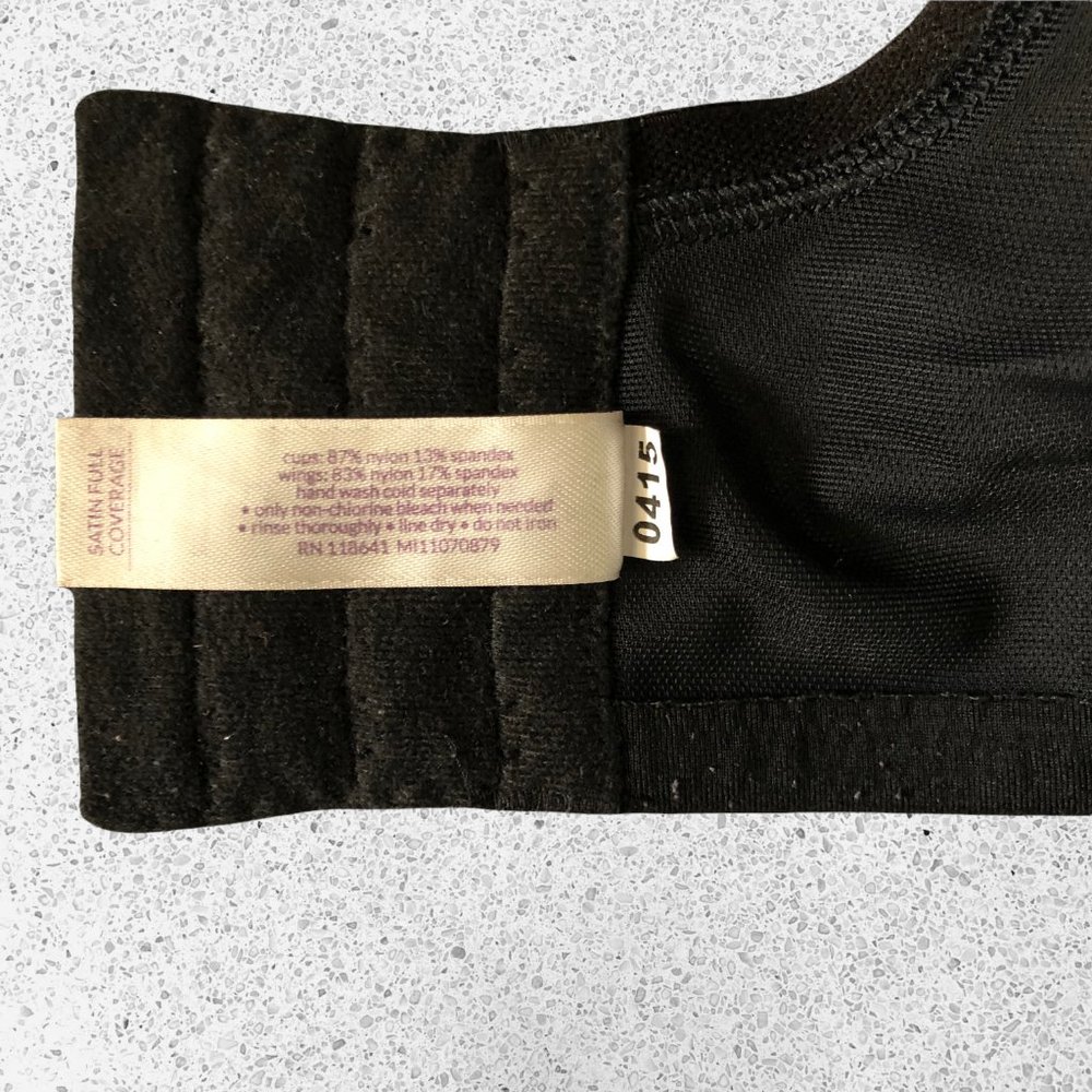 Cacique Black Satin Full Coverage Underwire 40ddd… - image 6